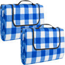 2x Picknickdecken 200x150cm, blau