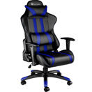 Racing Bürostuhl mit Streifen, schwarz/blau