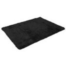 Teppich Shaggy Hochflor flauschig 230x160cm ~ schwarz