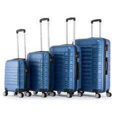 Reisekoffer Hartschalenkoffer 4er Set blau