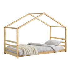 Kinderbett VardD: 90x200 cm mit Lattenrost Holz