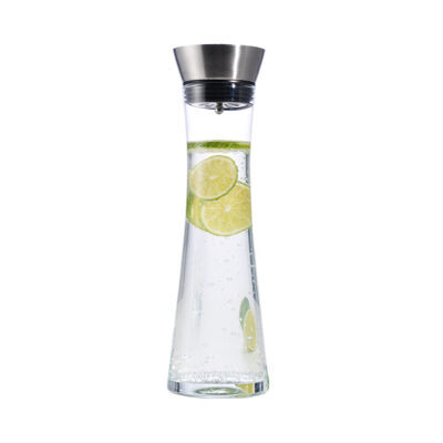 FS-Star Wasserkaraffe aus Glas, 1 Liter mit praktischem Ausgiesser