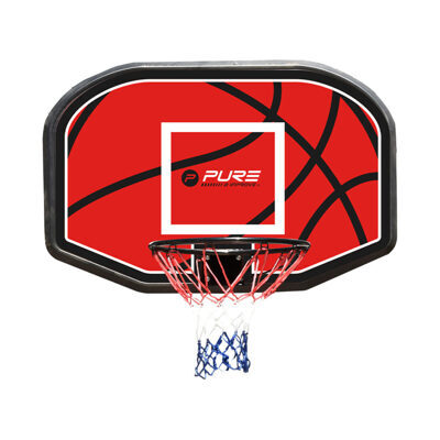 Pure2improve Basketballrückwand mit Korb 110x72cm