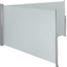 Aluminium Doppel Seitenmarkise grau 160 x 600 cm