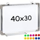 Magnettafel inkl. 12 farbigen Magneten - 40 x 30 x 2 cm