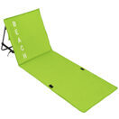 Strandmatte mit verstellbarer Lehne, grün