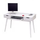 Schreibtisch Bürotisch Computertisch, MDF 120x55cm weiss