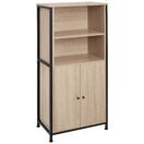 Highboard Doncaster 60x38x125cm Industrial Holz hell, Eiche Sonoma