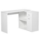 Eck-Schreibtisch Bürotisch 180-Grad-Design mit Regal