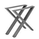Tischbeine Metall 2er-Set Tischgestell Tischkufen 69x72cm