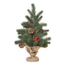 Weihnachtsbaum 50cm mit Deko 55 Zweige Ø28x50cm