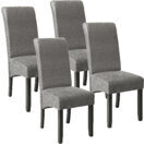 4 Esszimmerstühle, ergonomisch, grau marmoriert