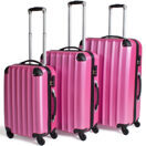 Reisekofferset Hartschale, pink