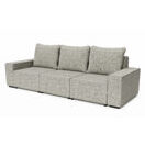 Sofa JAVIN 3-Sitzer grau