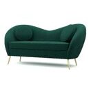 Sofa Samt DAPHNE dunkelgrün