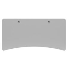 Tischplatte Stehpult mit Kabeldurchlass grau 200 x 90 cm