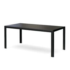 Tisch Polywood 180 x 90 cm schwarz