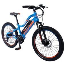 E-Bike Mountainbike 24"" orange/blau