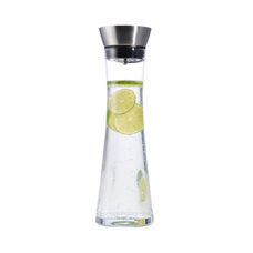 FS-Star Wasserkaraffe aus Glas, 1 Liter mit praktischem Ausgiesser