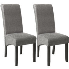 2 Esszimmerstühle, ergonomische Sitzform, grau marmoriert
