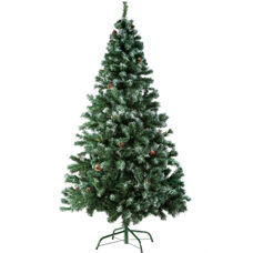 Künstlicher Weihnachtsbaum mit Zapfen, 180 cm