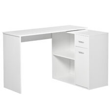 Eck-Schreibtisch Bürotisch 180-Grad-Design mit Regal