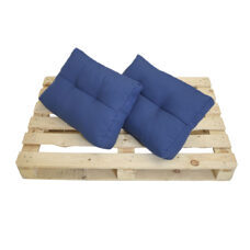 Kissen für Palettenmöbel im Doppelpack blau