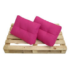 Kissen für Palettenmöbel im Doppelpack pink