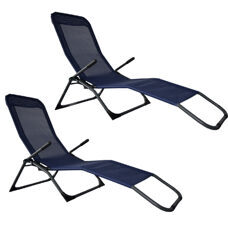 Liegestuhl Beach Chair - Doppelpack (blau)