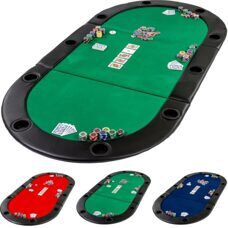 Pokerauflage Pokertisch klappbar faltbar, Farbe grün