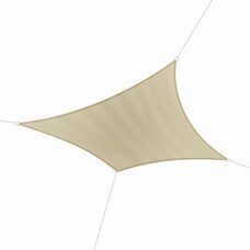 Sonnensegel Polyester Quadrat 5x5m beige