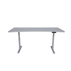 Schreibtisch Stehpult elektrisch grau 200 x 92 cm