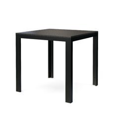 Tisch Polywood 80 x 80 cm schwarz