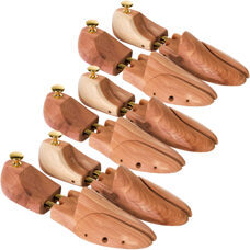 3 Paar Schuhspanner aus Zedernholz 46-48