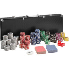Pokerset inkl. Aluminiumkoffer schwarz 500 Teile