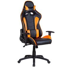 Gaming Stuhl Bürostuhl LIMITLESS schwarz orange