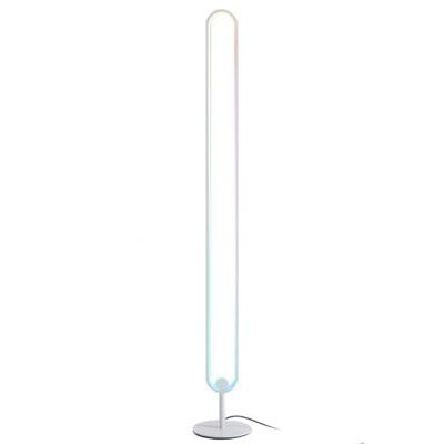 LED RGB Stehlampe LEANO weiss