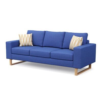 Sofa RONNY 3-Sitzer blau