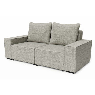 Sofa JAVIN 2-Sitzer grau