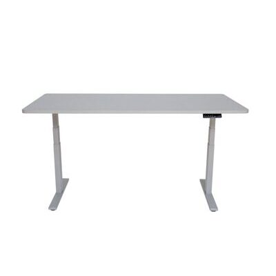 Schreibtisch Stehpult elektrisch grau 180 x 90 cm