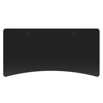 Tischplatte Stehpult mit Kabeldurchlass schwarz 200 x 90 cm