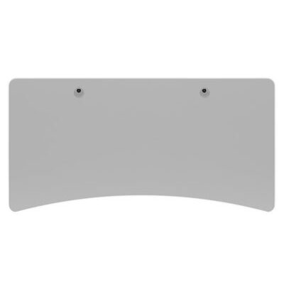Tischplatte Stehpult mit Kabeldurchlass grau 200 x 90 cm