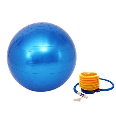 Gymnastikball 65 cm blau inkl. Pumpe