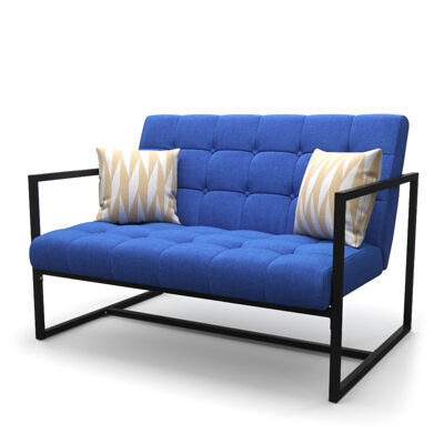 Sofa DEAN 2-Sitzer dunkelblau