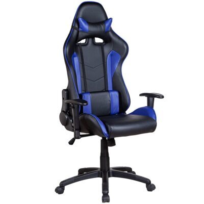 Gaming Stuhl Bürostuhl schwarz/blau