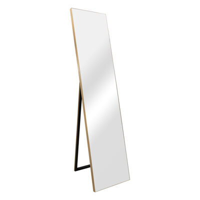 Standspiegel Barletta 150x35cm neigbar Gold