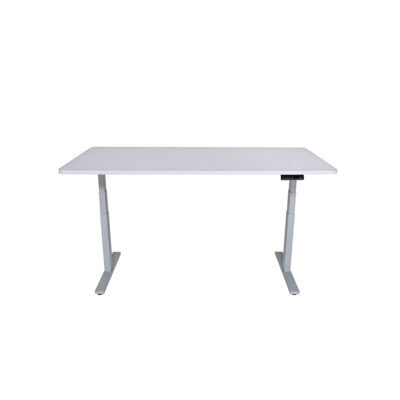 Schreibtisch Stehpult elektrisch weiss/grau 180 x 90 cm