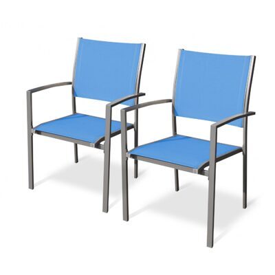 Gartenstühle Doppelpack, blau
