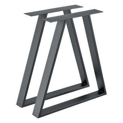 Tischbeine Metall 2er-Set Tischgestell 70x10x72cm