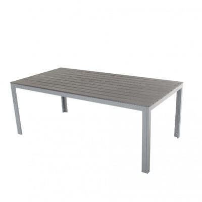 Tisch Polywood 200x100cm, grau